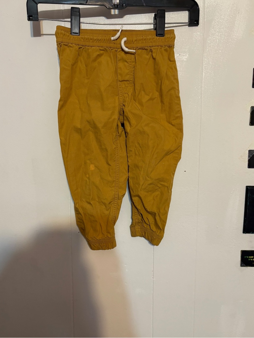 Toddlers Khaki Drawstring Joggers